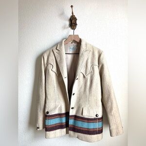 Vintage Pioneer Wear blanket jacket